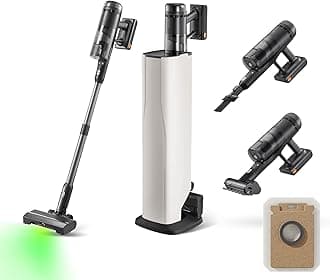 roborock Flexi Vacuum Cleaner, 180° FlatReach Design, 17000Pa Cordless Vacuum Cleaner with Hot Water Self-Cleaning & Self-Drying, Edge-to-Edge Cleaning, Floor Cleaner for Tiles and Hard Floors