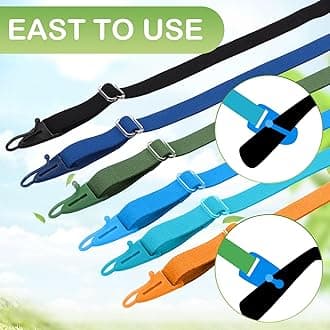 Oudain 6 Pack Kids Glasses Strap Adjustable Sunglasses Lanyard Eyeglass Holder Strap Around Neck Eyeglass Band for Sports(Cool Color)