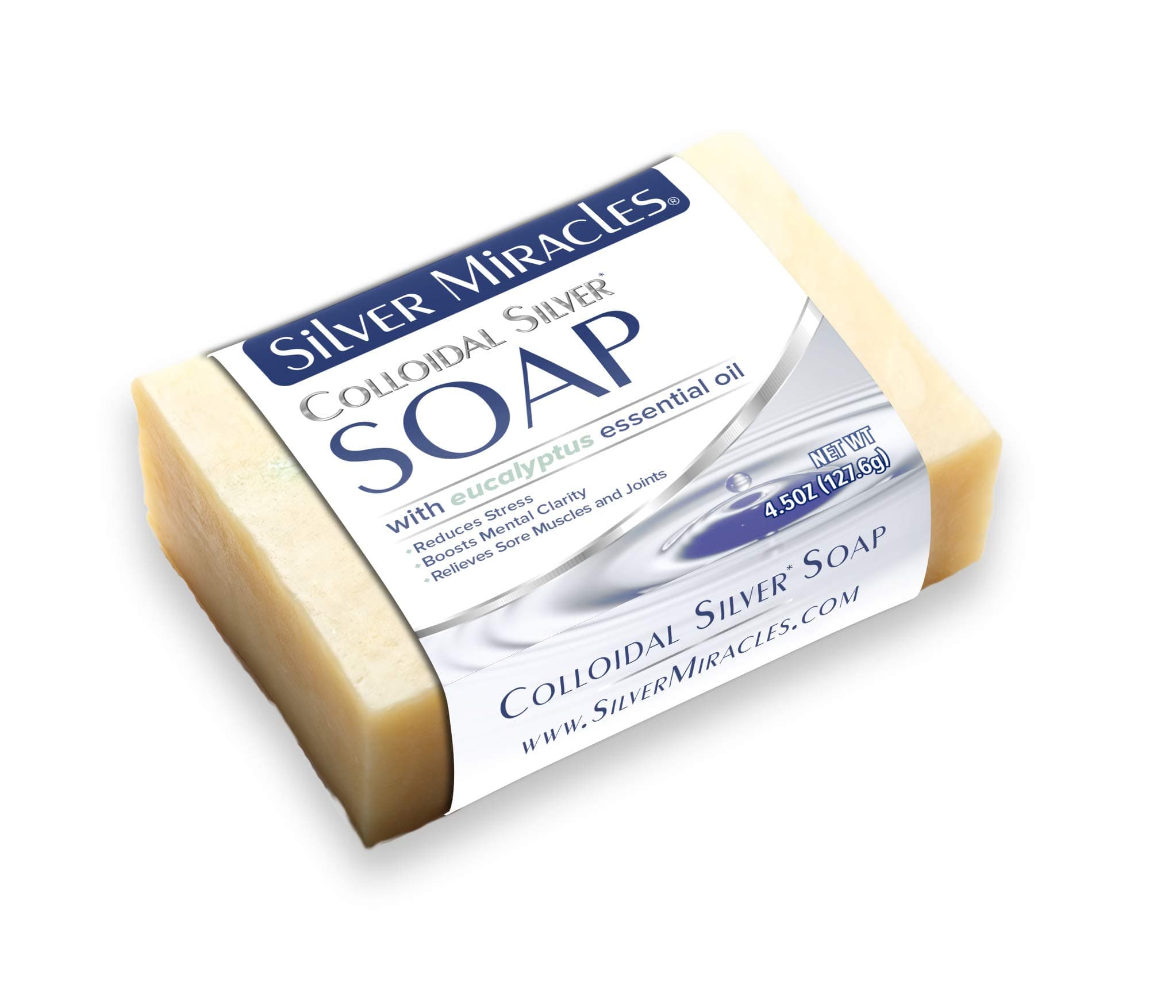 Colloidal Silver Soap Scented With Eucalyptus