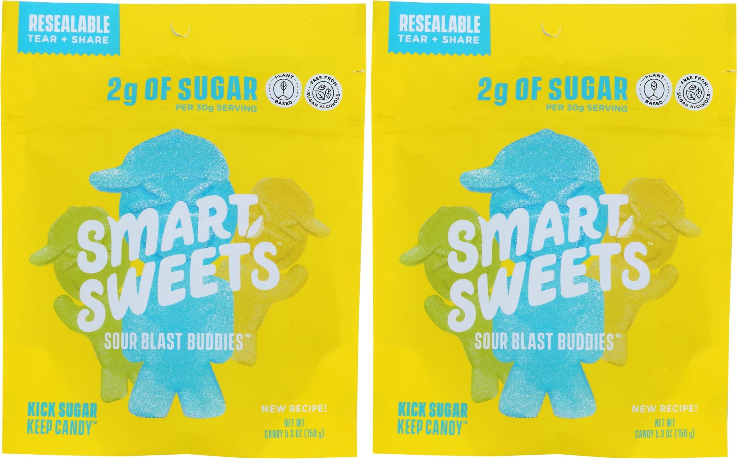 SMART SWEETS Sour Blast Buddies, 5.3 OZ (Pack of 2)