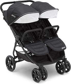 Jeep Destination Ultralight Side x Side Double Stroller, Midnight