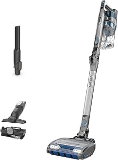 Shark IZ462H Vertex Ultra Lightweight Cordless Stick Vacuum with DuoClean PowerFins, Crevice, Pet Multi-Tool, Anti-Allergen, Brush, Removable Handheld, Flex, 60 min Runtime, Blue, MultiFLEX