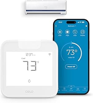Breez Max | Smart AC Controller | WiFi Thermostat for Mini Split, Windows, ACS/Portable Heat Pumps | AI-Based Technology | Free App, No Subscription | Alexa, Google,