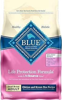 Blue Buffalo Life Protection Formula Natural Adult Small Breed Dry Dog Food, Chicken and Brown Rice 6-lb