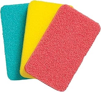 3 Pcs Silicone Dish Sponge for Kitchen, Cleaning Sponge Soft Dish Scrubber for Dishes Fruit Vegetable