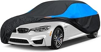 MORNYRAY Waterproof Car Cover All Weather Snowproof UV Protection Windproof Outdoor Full car Cover, Universal Fit for Sedan (Blue, A0-Fit Sedan Length(Up to 153 inch)