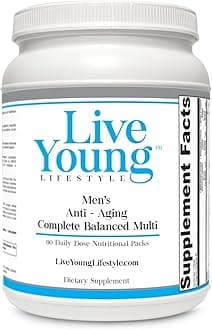 Live Young Anti-Aging Complete Balanced Multivitamin Packs for Men
