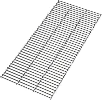 The Fellie BBQ Stainless Steel Grill Grate Replacement BBQ Heavy Duty 5mm Stainless Steel Cutable, Reusable Cooking Grates, 70x32cm