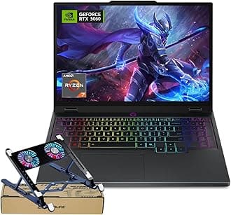 Legion 5 15AHP10 RTX 5060 Pro Gaming Laptop,15.1 OLED WQXGA(2560 x 1600) 165Hz, AMD Ryzen 7 260(Beats Intel i7-14700), NVIDIA RTX 5060, 16GB DDR5 RAM,1TB SSD, Wi-Fi 7, Bundle PCO Laptop Cooler
