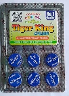 Tigir Kng Original Ayurvedic Cream for Men, No.1 Quality, Pack of 6