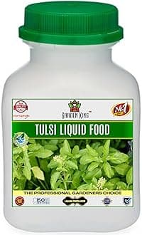 Sansar Agro® Tulsi Food Liquid Fertilizer, Premium Essential Liquid Fertilizer for the Best Growth of Holy Bisil Plants with Growth Nutrients and Charged Micro-organism (100 ml)