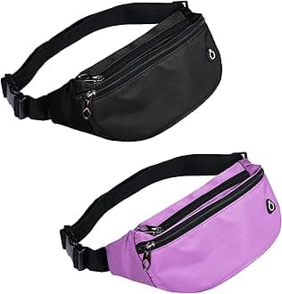 Fanny Pack for Men Women, Waterproof Sports Waist Bag Pack, Belt Bag for Travel Hiking Running