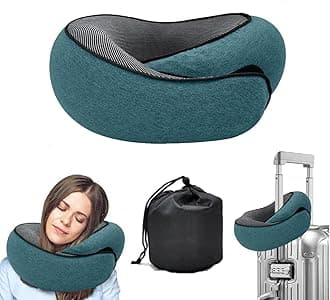 WEERSHUN Travel Pillows for Airplanes,2024 New Travel Pillow,Travel Neck Pillow Airplane Memory Foam Travel Pillow Neck Pillow for Traveling Suitable for Airplanes,Offices and Cars