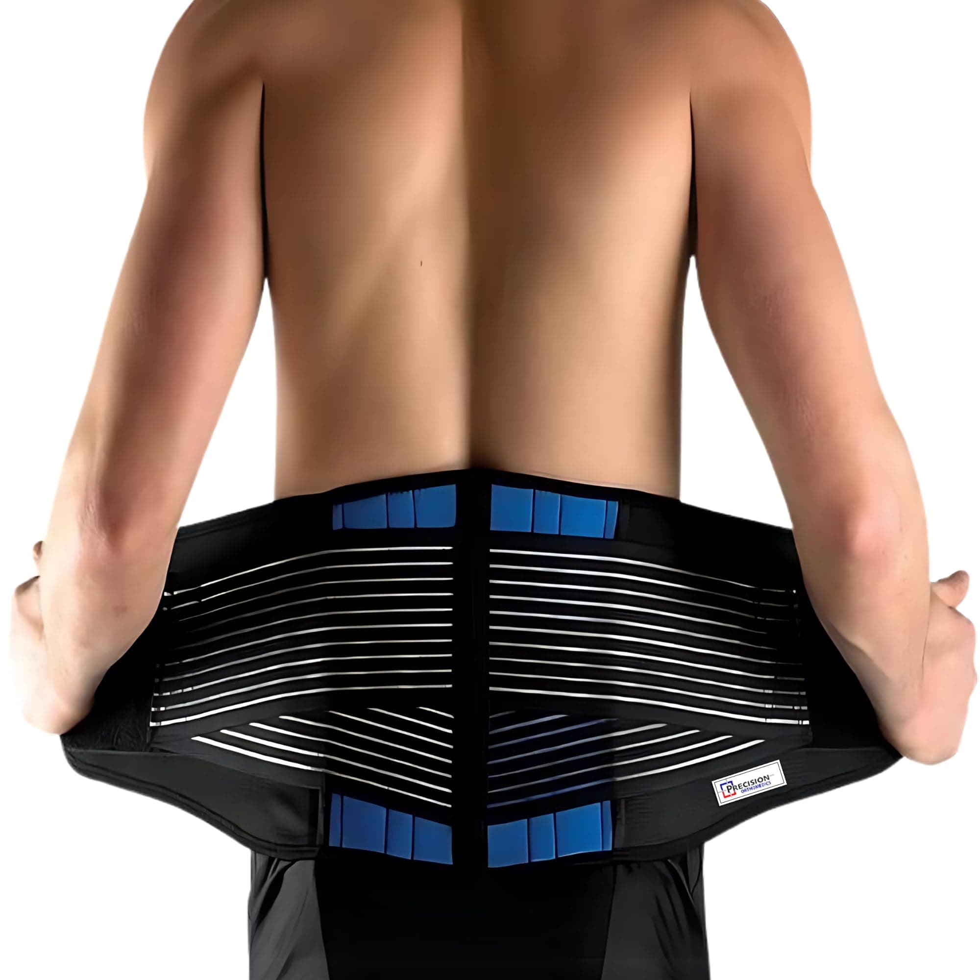 Precision Orthomedics Back Support Belt - Back Braces for Lower Back Pain –Adjustable Double Pull Lumbar Support Belt, Sciatica Belt for lower back support for Men and Women
