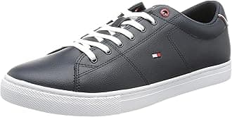 Men's Essential Leather Sneaker, Blue, 9 UK