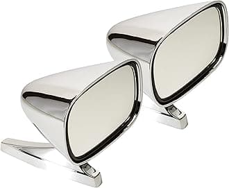 Fit System 5 7/8" X 3 7/8" Dual Sport Chrome Universal Car Mirror Each 1600