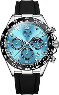 OLEVS Men's Chronograph Quartz Watches,Luminous Watches for Men, Fashion, Leisure