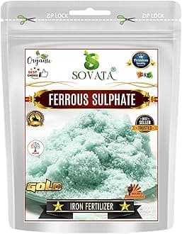 Ferrous Sulphate, Powerful Essentail Organic Fertilizer For Overall Healthy And Fast Growth Of All Plants. (200 Gm), Powder Form