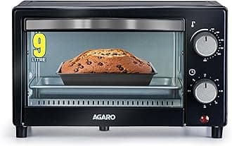 AGARO Marvel 9 Liters Oven Toaster Griller,Cake Baking Otg (Black),800 Watts