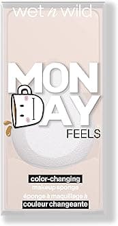 wet n wild Color Changing Makeup Sponge - Low Product Absorption for Streak-Free Application, Effortless Blending Beauty for a Smooth Professional Looking Finish, Cruelty-Free & Vegan-Monday Feels