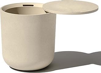 Veradek Kona Cooler Side Table – 2-in-1 Outdoor Patio Side Table w/Cooler | Insulated 40L Capacity | Modern Accent Décor for Hosting, BBQ, Poolside