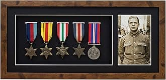 Medal 3D Deep Medal Box Frame With 6×4 inch Photo For War, Military and Sports Medals