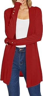 Spicy Sandia Women's Cardigan Sweaters Long Dressy Casual Lightweight Open Front Knit Cardigans for Spring Early Fall