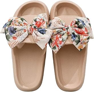 Womens Mens Cloud Slide Sandals Cushioned Thick Sole House Slides Shower Sandals Soft Summer Beach Shoes with Low Arch Support