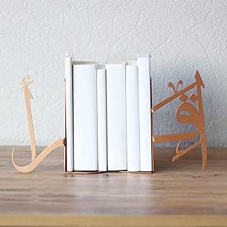IQRA Arabic Metal Bookend | Home Decor or Islamic Decor for Table or Shelves | Home Decorations for Ramadan Gifts | Eid Decorations | (Copper)