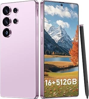 I25 Ultra: Powerhouse 16GB/512GB, 2-Day 7000mAh Battery, Huge 6.99" Android 14 Phone w/Built-in Stylus - Your All-in-One Device The Superior Choice (Pink)
