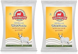 A2 Cow Skimmed Milk Powder 1kg | All Natural | 100% Pure | Boosts Liver Health Pack of 2