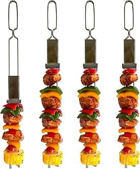 Outset Stainless Steel Slider Skewers, Set of 4