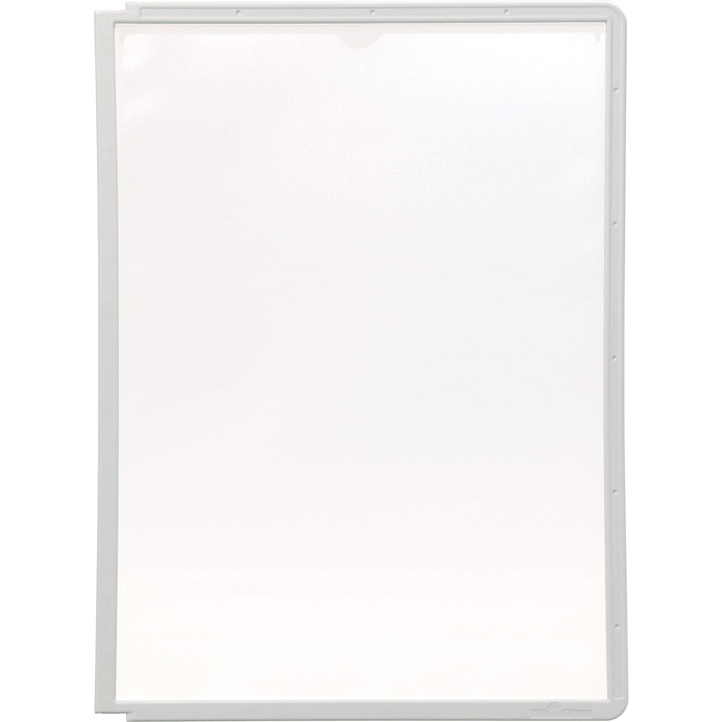 Durable 566610 Display Panel Sleeve, 9-1/2-Inch x12-Inch, Set of 5, Gray