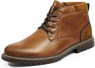Bruno Marc Men's Chukka Dress Boots Casual Lace up Plain Toe Boot Shoes for Men