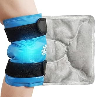 Ice Pack for Knee Pain Relief, Large Gel Ice Wrap for Knee Injuries Reusable, Cold Compress Therapy for Knee Replacement Surgery, Swelling, Arthritis, Leg, Sports Injuries, Arthritis, Meniscus Tear