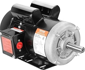 VEVOR 2HP Electric Motor 1725 RPM, AC 115V/230V, 143/5T Frame, Air Compressor Motor Single Phase, 7/8" Keyed Shaft, CW/CCW Rotation for Agricultural Machinery and General Equipment
