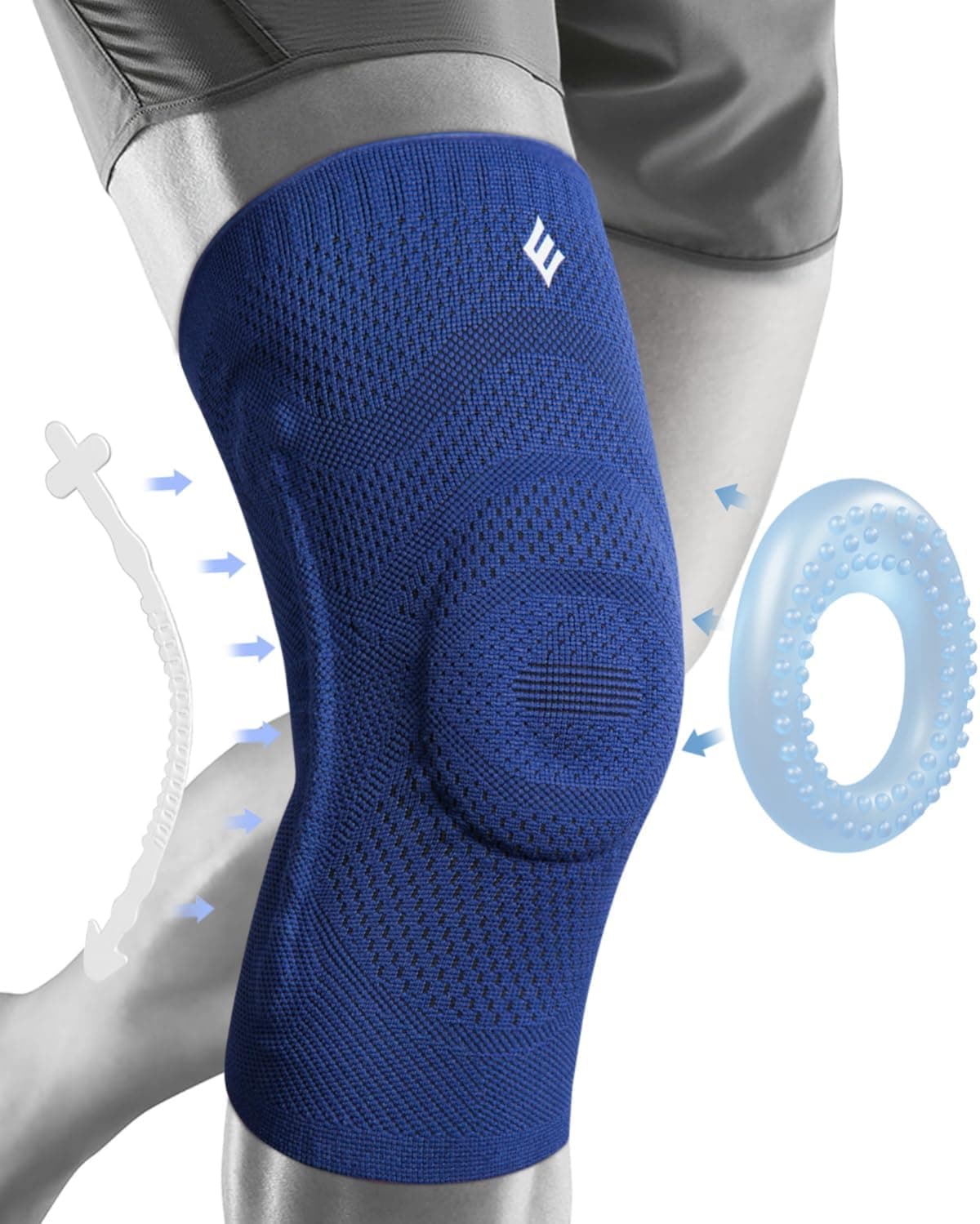 NEENCA Compression Knee Sleeve with Patella Stabilizer - Enhanced Stability, Joint Pain Relief & Improved Performance for Sports, Fitness & Recovery