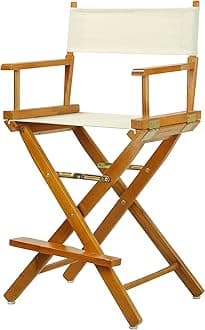 24" Director's Chair Honey Oak Frame-Natural/Wheat Canvas