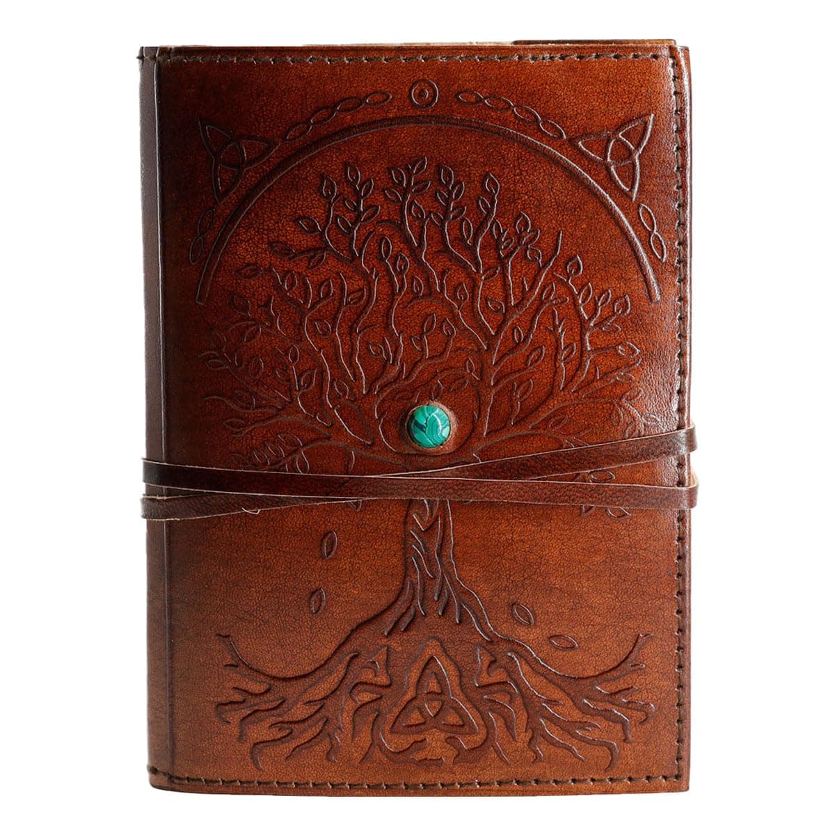 Leather Journal in Brown 7x5 Refillable Lined Paper Tree of Life Handmade writing Notebook Diary Leather Bound Daily Notepad for women and men Writing pad for Artist Sketch