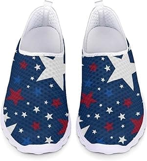 Jeiento Christmas Shoes for Womens Athletic Running Shoes Fashion Tennis Shoes Walking Sneakers