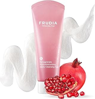 Pomegranate Nutri-Moisturizing Facial Cleanser (4.9 oz) – Gentle Daily Korean Face Wash w/Adenosine & Pomegranate Extract | Korean Face Cleansing Foam for Hydration & Elasticity