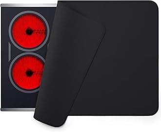 FLASLD Fireproof and Waterproof Stove Top Covers, 24×32 inch Electric Stove Cover Mat, Glass Top Stove Cover - Ceramic Glass Cooktop Protector - Flat Top Oven Cover, Black Without Logo