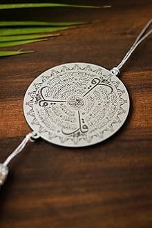 Islamic Car Hanging Dream Catcher Accessories Best for Your Car Interior Hanging, Gift, (Silver 3 Kul)