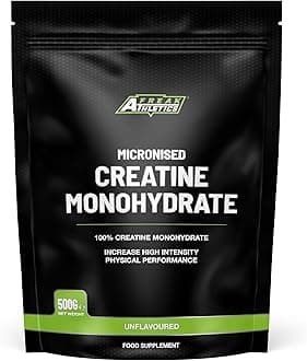 Creatine Monohydrate Powder 500g (142 Servings Unflavoured) 100% Micronised Creatine Powder