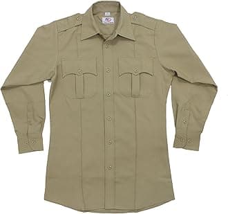 First Class100% Polyester Long Sleeve Men's Uniform Shirt Tan