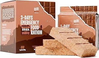 Emergency Food Supply - Chocolate Survival Ration - 20 Years Shelf Life - 3 Days