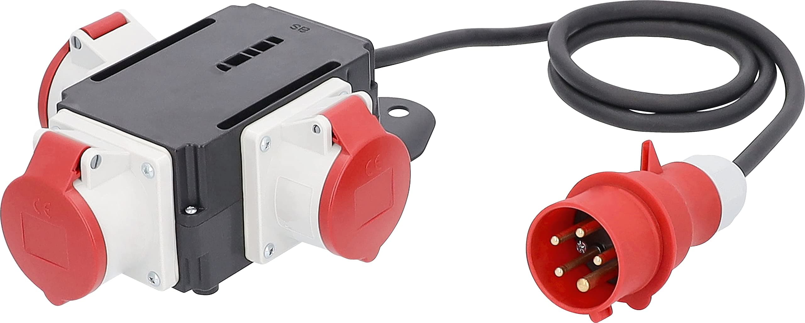 AS Schwabe Mixo Adapter/Power Splitter Versatile, Space-Saving, Universal, Mobile and Robust, 60526