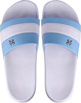 PERY-PAOMens Stylish Sliders Black, Grey, Sky Blue, White Boys Slippers
