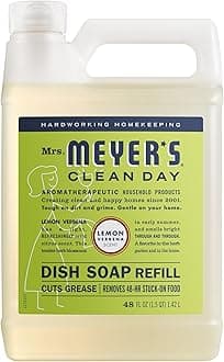 Mrs. Meyer's 304832 Liquid Plate Soap, Lemon Verbena, 100 ml, Pack of 1