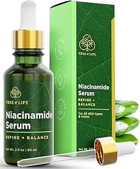 Beauty Niacinamide Vitamin B3 Serum, Hydrating Face Oil for Dark and Age Spots, Tightens Pores, Facial Serums for Sensitive Skin with Hyaluronic Acid and Vitamin E, 2 Fl Oz